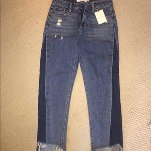 High-rise Straight Crop Jeans